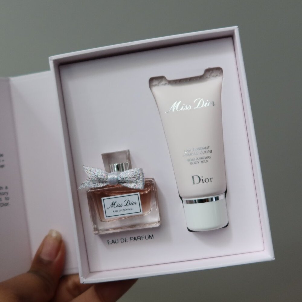 Mini Miss Dior 0.17 Perfume & Body Milk Set